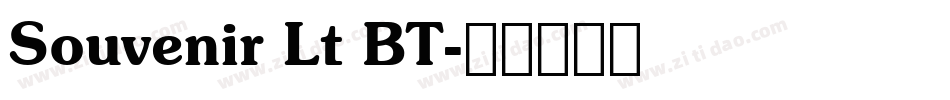 Souvenir Lt BT字体转换